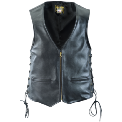 ZIP FRONT VEST + LACE SIDES